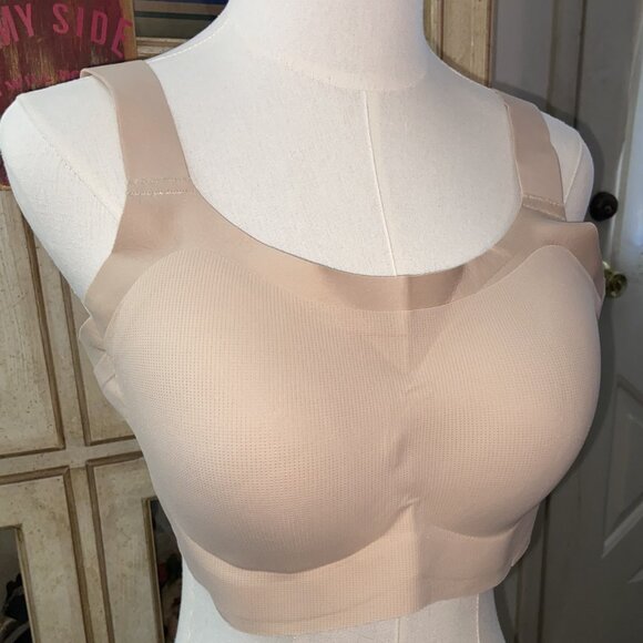 COMFY CASUAL HIDE BACK FAT WIDE BAND SPORTS BRA XL NWOT - Picture 1 of 3